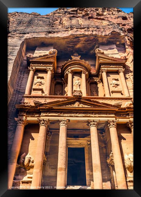 Treasury Afternoon Petra Jordan  Framed Print by William Perry