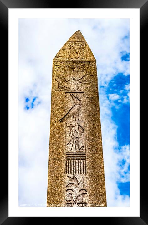 Egyptian Obelisk Pillar of Theodosius Hippodrome Istanbul Turkey Framed Mounted Print by William Perry