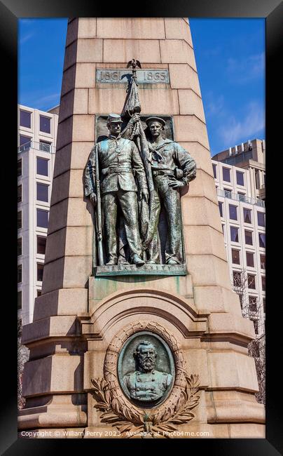 Grand Army Republic Civil War Memorial Washington DC Framed Print by William Perry