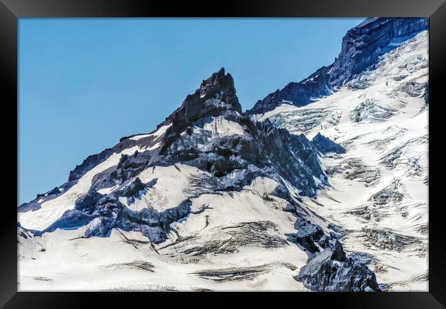 Little Tahoma Mount Rainier Crystal Mountain Washington Framed Print by William Perry