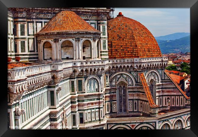 Duomo Cathedral Florence Italy Framed Print by William Perry