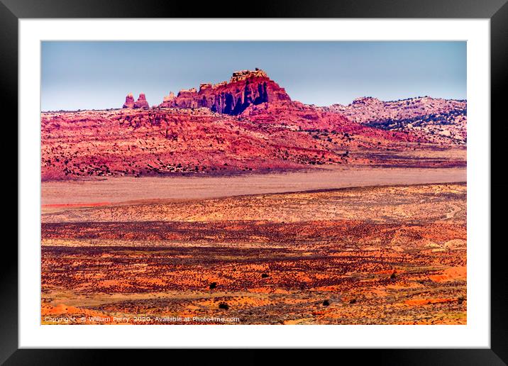 Painted Desert Arches National Park Utah Framed Mounted Print by William Perry