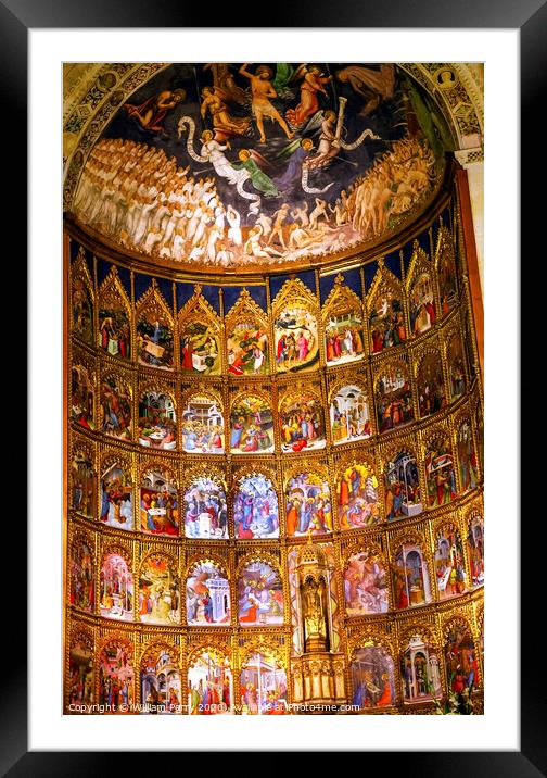 Ancient Apse House Old Salamanca Cathedral Spain Framed Mounted Print by William Perry