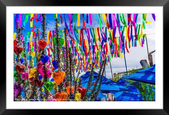 Beach Restaurants Decorations Cabo San Lucas Mexico Framed Mounted Print by William Perry