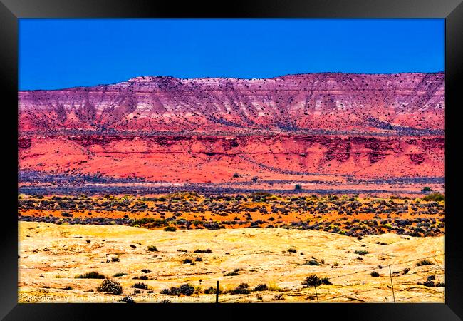 Rock Formations Monument Valley Utah Framed Print by William Perry