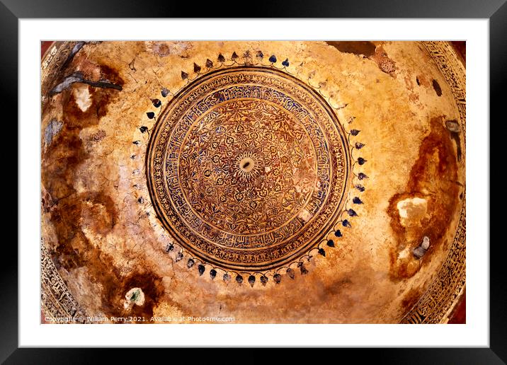 Decorations Dome Inside Sheesh Shish Gumbad Tomb Lodi Gardens Ne Framed Mounted Print by William Perry