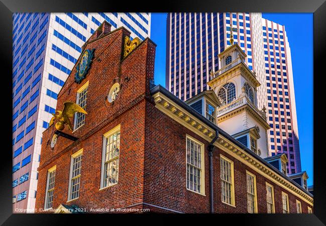 Faneuil Meeting Hall Freedom Trail Boston Massachusetts Framed Print by William Perry