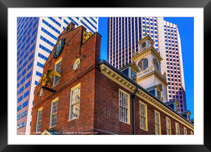 Faneuil Meeting Hall Freedom Trail Boston Massachusetts Framed Mounted Print by William Perry
