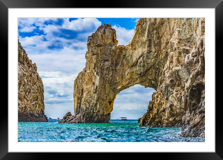 Arch of Cabo San Lucas Framed Mounted Print by William Perry