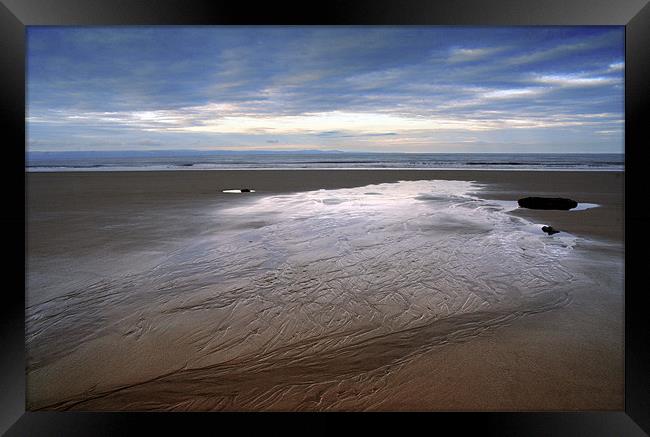 Dunraven Bay Dawn Framed Print by Wayne Molyneux