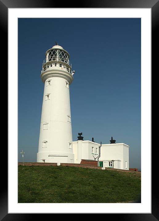 Flamborough Head Light House Framed Mounted Print by Wayne Molyneux