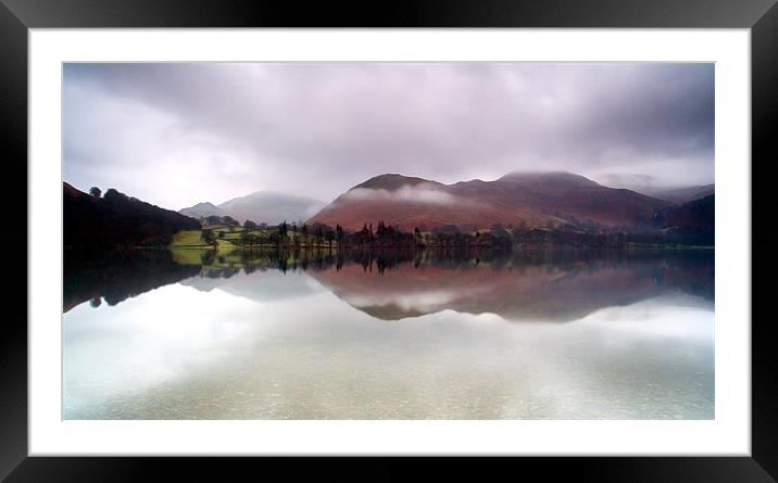 Reflections of Ullswater Framed Mounted Print by Wayne Molyneux