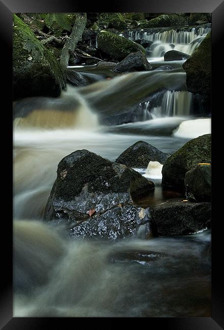Babbling Burbage Brook Framed Print by Wayne Molyneux