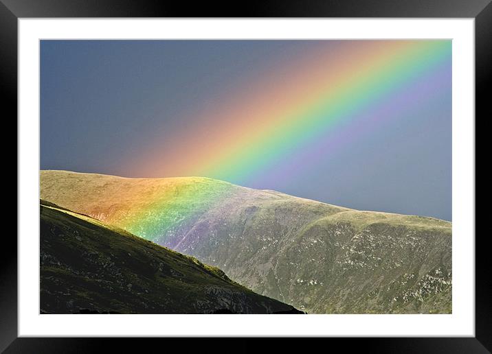 Snowdonia Rainbow Framed Mounted Print by Wayne Molyneux