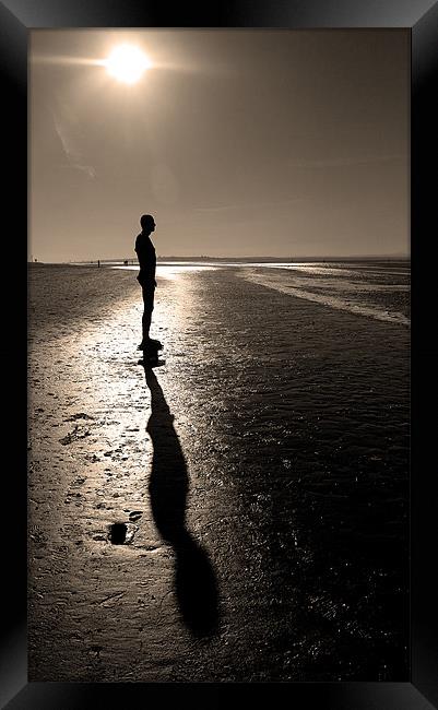 Sepia Silhouette Framed Print by Wayne Molyneux