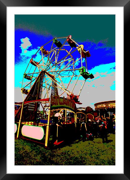 The Ferris Wheel Framed Mounted Print by Wayne Molyneux