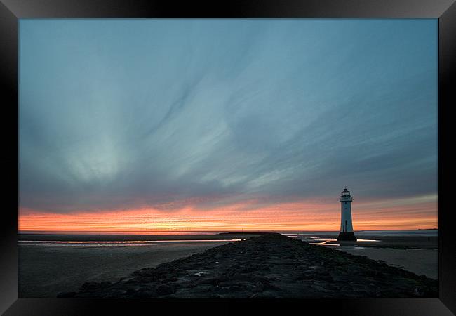 Big Sky at Perch Rock Framed Print by Wayne Molyneux