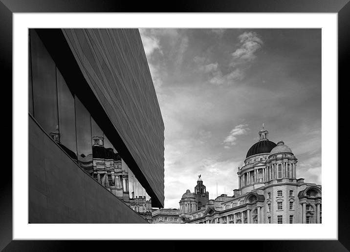 Reflections of Liverpool Framed Mounted Print by Wayne Molyneux
