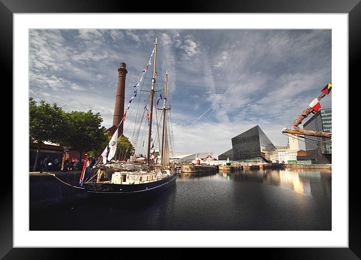 Liverpool Docks & Pumphouse Framed Mounted Print by Wayne Molyneux