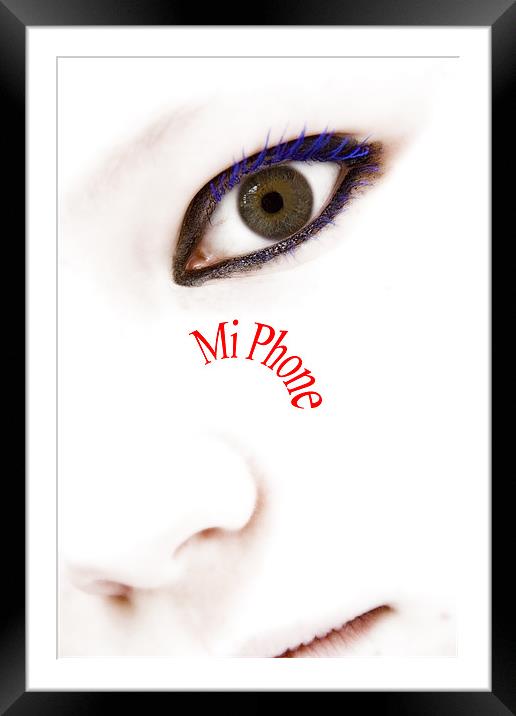 Mi Phone Framed Mounted Print by Wayne Molyneux