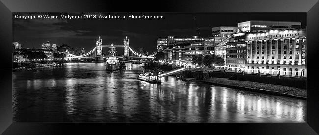 River Thames & Tower Bridge Framed Print by Wayne Molyneux