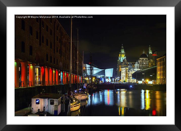 Liverpool Albert Dock Framed Mounted Print by Wayne Molyneux