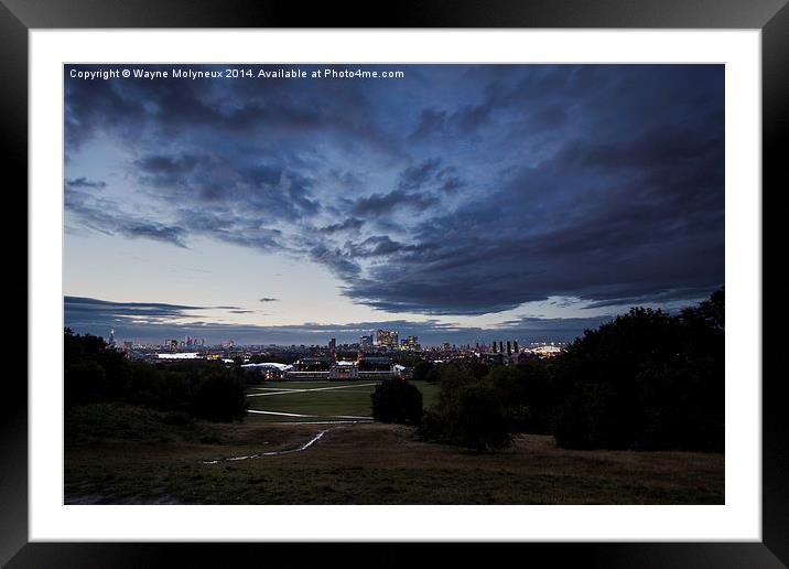  Big Sky over London Framed Mounted Print by Wayne Molyneux