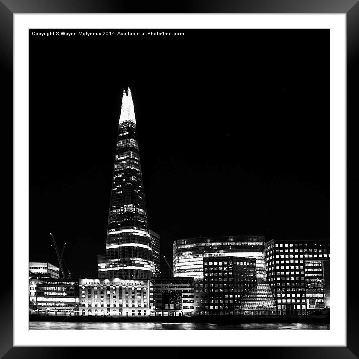  The Shard London Framed Mounted Print by Wayne Molyneux