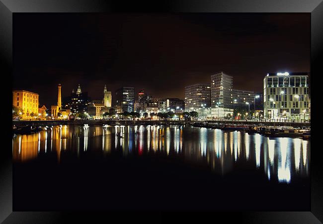  Liverpool Skyline  Framed Print by Wayne Molyneux