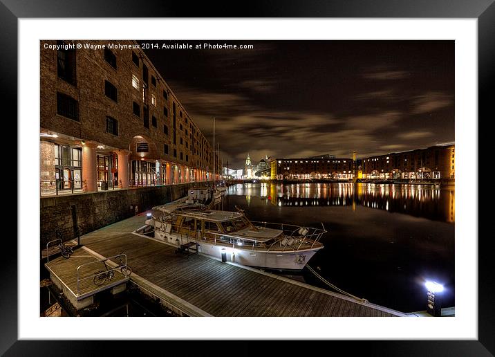 Albert Dock Liverpool Framed Mounted Print by Wayne Molyneux