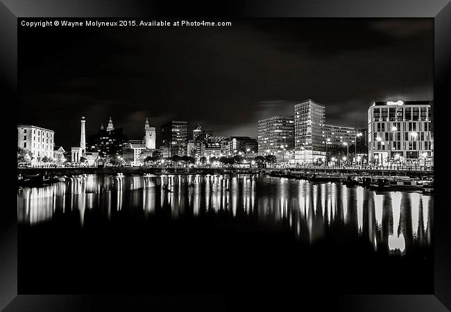  Liverpool skyline Framed Print by Wayne Molyneux