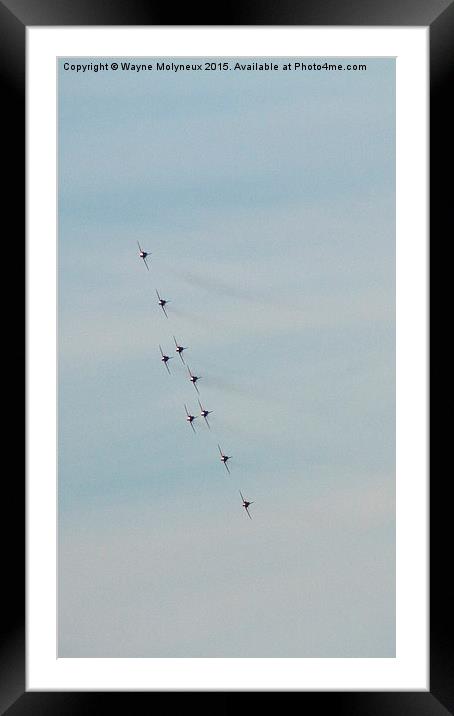 Red Arrows Framed Mounted Print by Wayne Molyneux