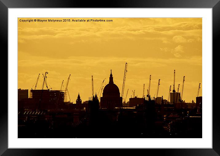  St Pauls Cathedral  Framed Mounted Print by Wayne Molyneux