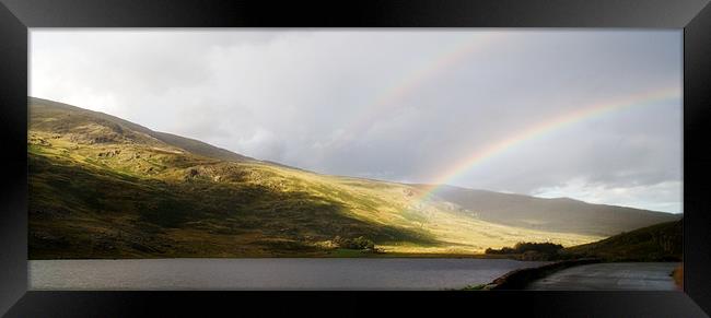Snowdonia Rainbow Framed Print by Wayne Molyneux