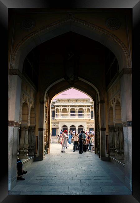 Jaipur, India - October 21, 2012: An interior of a Framed Print by Arpan Bhatia