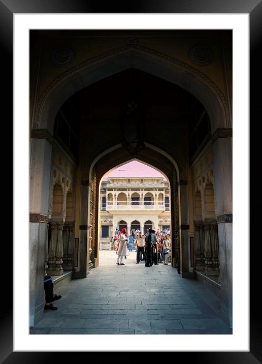 Jaipur, India - October 21, 2012: An interior of a Framed Mounted Print by Arpan Bhatia