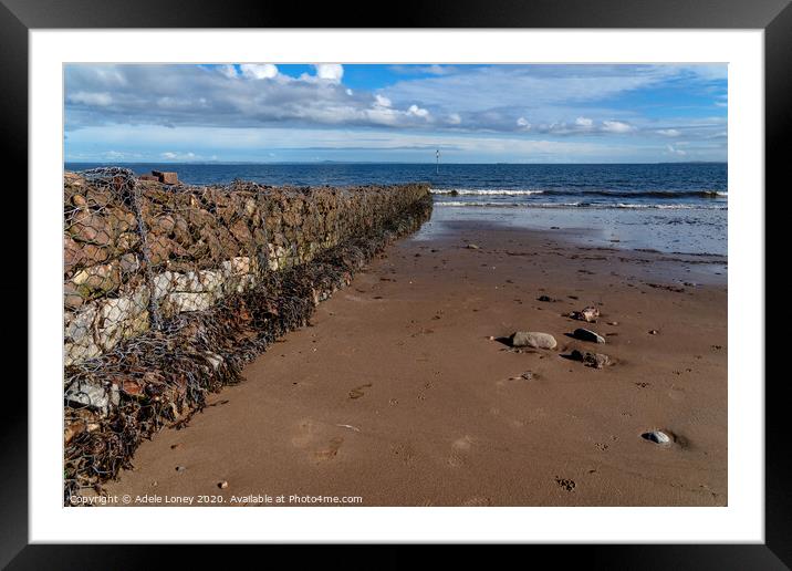The Beach at Portobello, Edinburgh Framed Mounted Print by Adele Loney