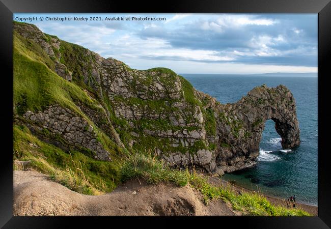 Durdle Door Framed Print by Christopher Keeley