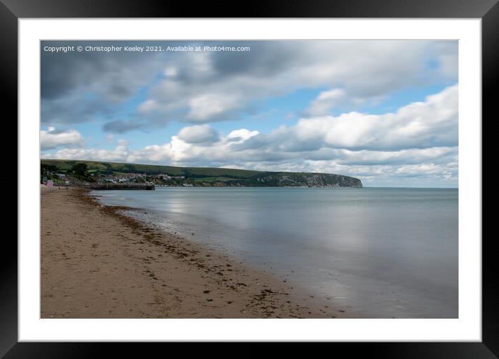 Clouds over Swanage, Dorset Framed Mounted Print by Christopher Keeley