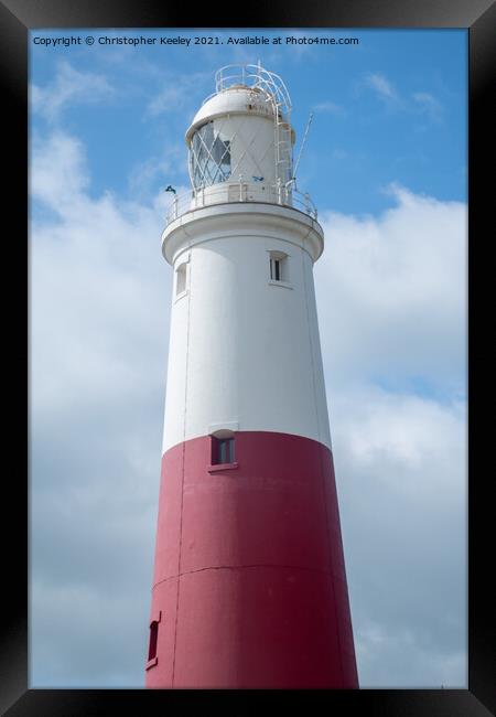 Portland Bill close up Framed Print by Christopher Keeley