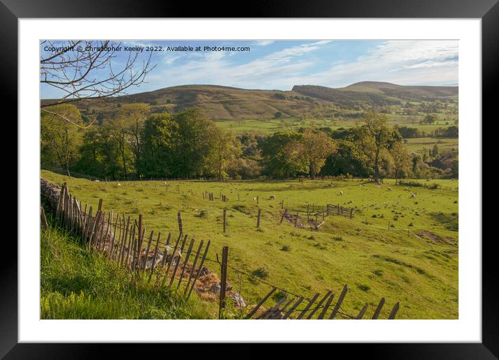 A sunny day in the Peak District Framed Mounted Print by Christopher Keeley