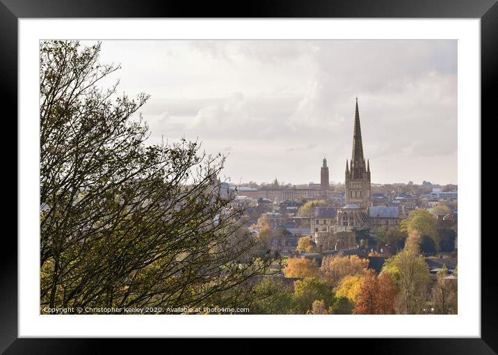 Norwich views  Framed Mounted Print by Christopher Keeley