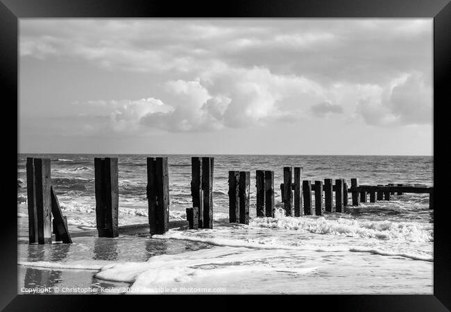 Rolling waves  Framed Print by Christopher Keeley