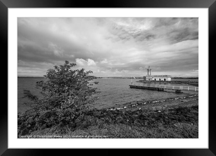 Rutland Water Framed Mounted Print by Christopher Keeley