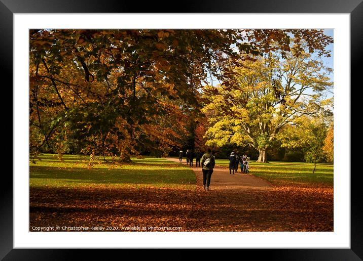 Autumn at Anglesey Abbey Framed Mounted Print by Christopher Keeley