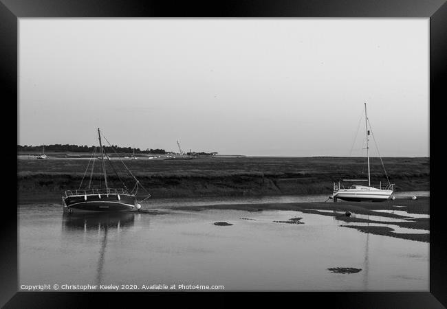 Wells boats  Framed Print by Christopher Keeley