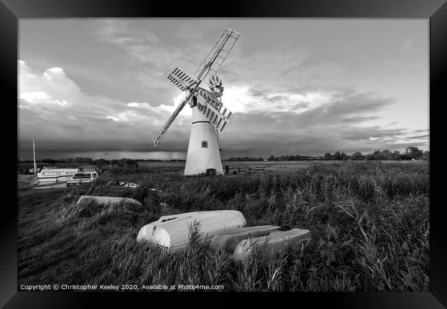 Thurne Mill Framed Print by Christopher Keeley