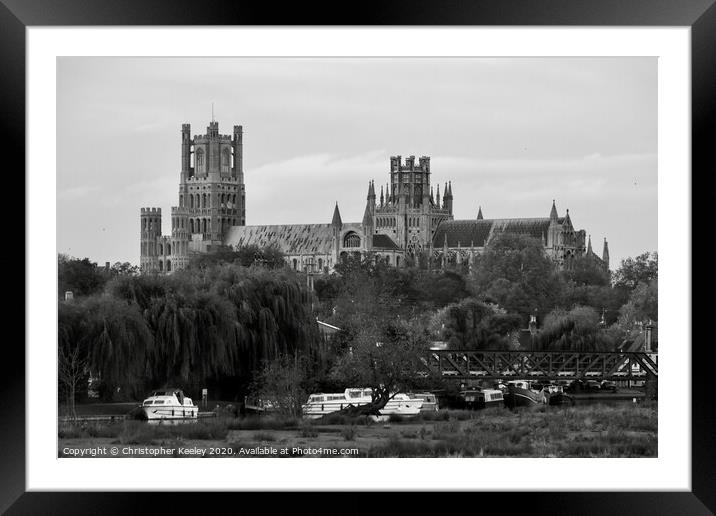 Ely Cathedral  Framed Mounted Print by Christopher Keeley