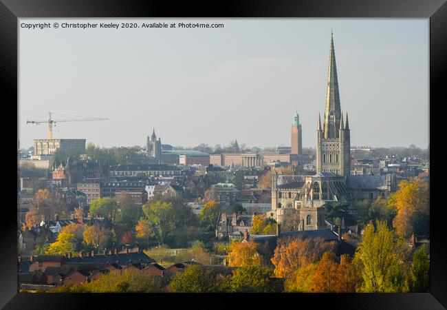Autumn in Norwich Framed Print by Christopher Keeley