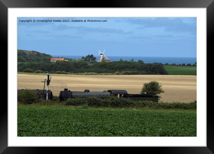 North Norfolk Railway Framed Mounted Print by Christopher Keeley